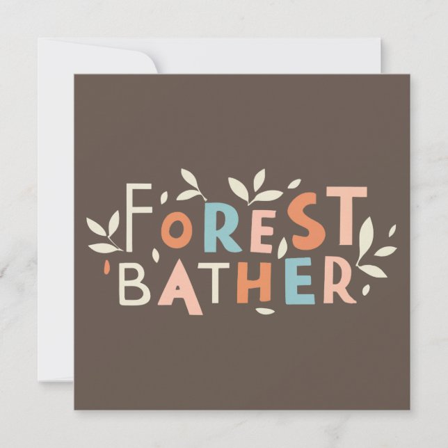 Banhista da Floresta Texto Personalizado (Frente)