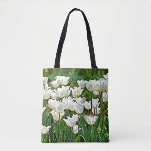 Banho de Tote de Tulipas Brancas