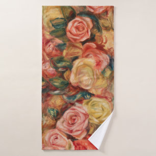 Banho Rosas por Toalha de Pintura Impressionista do Reno