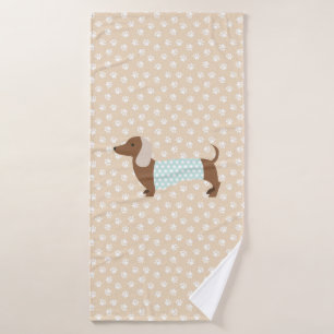 Banho Toalha do Dachshund de Brown