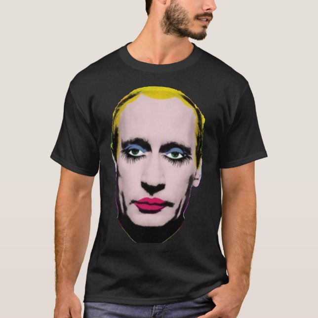 Banido na Rússia Putin em Drag Classic T-Shirt (Frente)