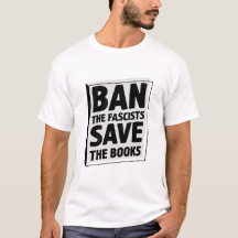 Banir os fascistas salvam os livros T-shirt