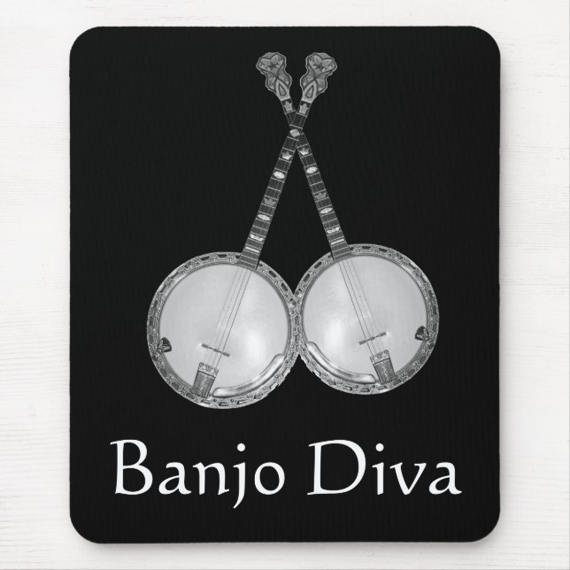 Banjo Diva Mousepad (Frente)