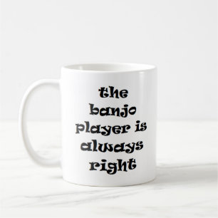 banjo jogador sempre certo caneca de café