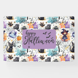 Banner charmoso do Halloween