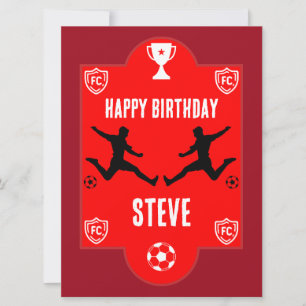 Banner de aniversário de futebol
