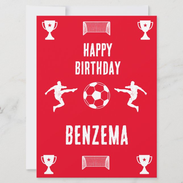 Banner de aniversário de futebol (Frente)