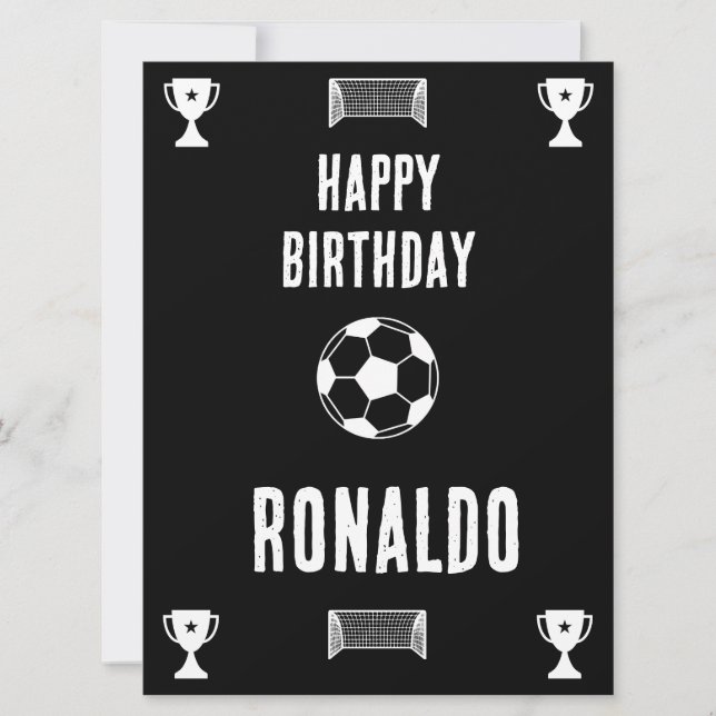 Banner de aniversário de futebol (Frente)