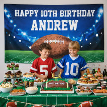 Banner de Aniversário Feliz de Futebol