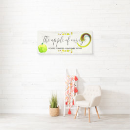 Banner de boas-vindas do Chá de fraldas Verde da A