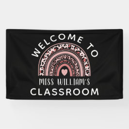 Banner de boas-vindas do Rainbow Teacher Classroom