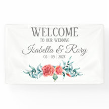 Banner de Casamento de Buquês bonito e Eucalyptus