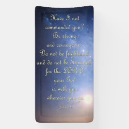 Banner de encorajamento - Joshua 1:9