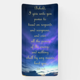 Banner de encorajamento - Luke 10:19