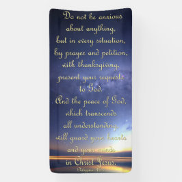 Banner de encorajamento - Philippians 4:6-7