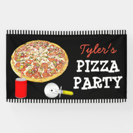 Banner de Festa de aniversário da Pizza Party Pers