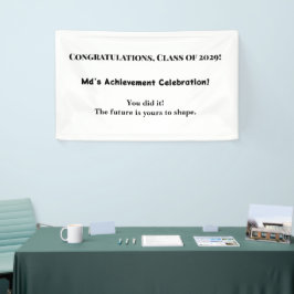 Banner de Festa de formatura de Nome Personalizado