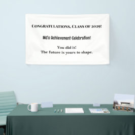 Banner de Festa de formatura de Nome Personalizado