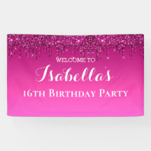 Banner de Lista de Discussões Rosa Personalizado