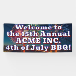 Banner de outdoor personalizável do evento de 4 de