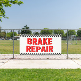 Banner Grande Branco Loja Automotiva Reparação de