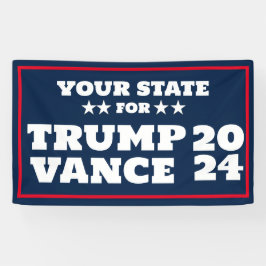 Banner Personalizável Trump Vance 2024