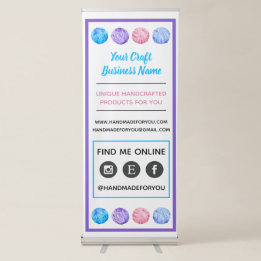 Banner Retrátil Crochet & malha justos do artesanato |