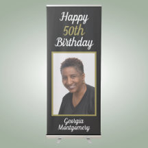 Fotografia Personalizada de 50º Aniversário Feliz