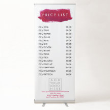 Preço de Negócios Gratuito Impresso Personalizado