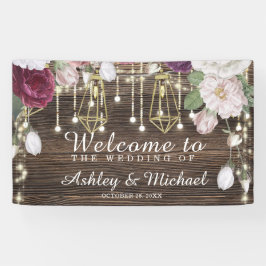 Banner Rustic Wedding Party