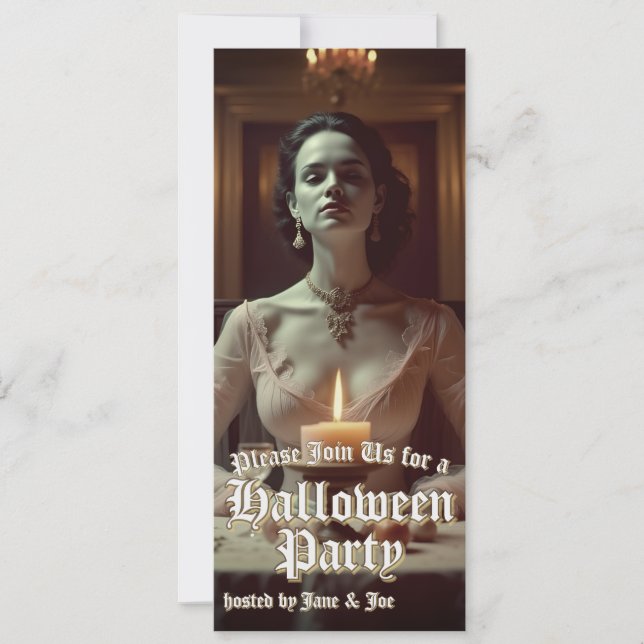 Banquete de Halloween Gótico à Luz de Velas (Frente)