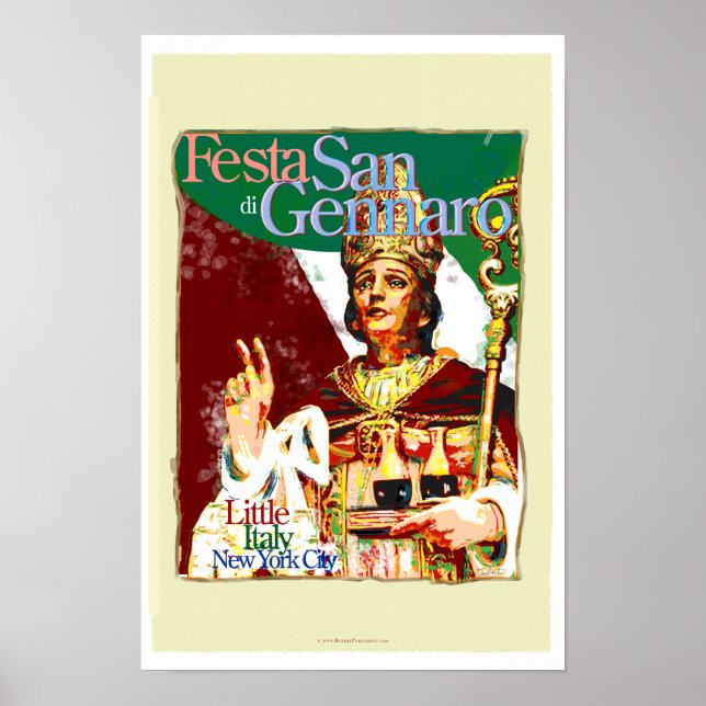 Banquete de San Gennaro Poster (Frente)