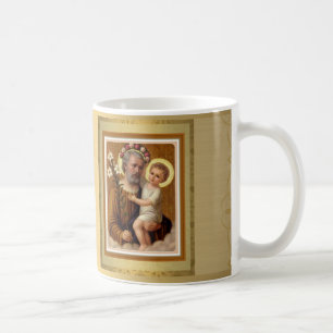 BANQUETE dourado da oração de w da caneca de St
