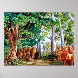 Baobás Árvores E Um Grande Poster Tamarind Tree_GC