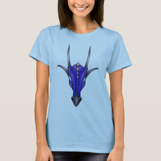 Baphomet Draconis - t-shirt azul do dragão