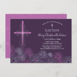 Baptismo, convite do batismo - menina, costume