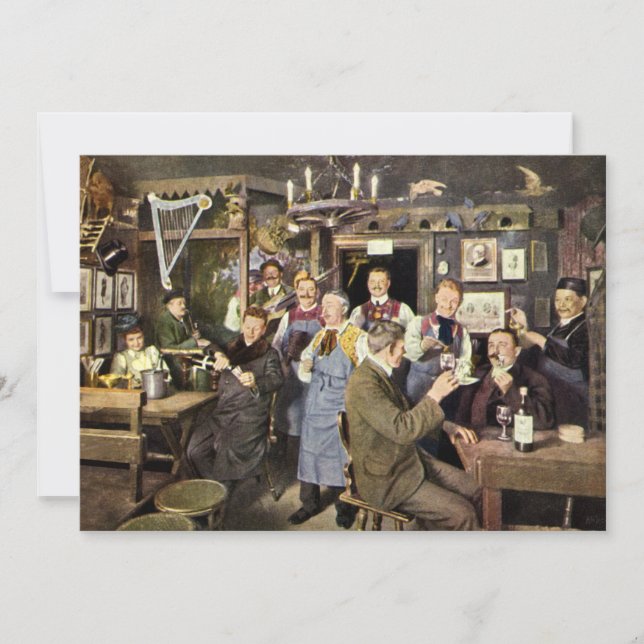 Bar antigo moído com celebrações Pessoas, uma fest (Frente)