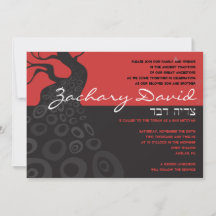 Bar ANTIGO TREE Bat Mitzvah Convite