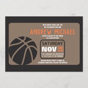 BAR BASKETBALL Mitzvah Convite