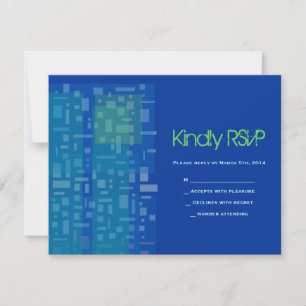 Bar Bat Mitzvah RSVP FALHA STARS & SQUARES
