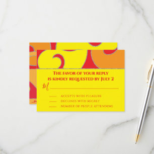 BAR BM ou Bat Mitzvah RSVP Silvery Swirls