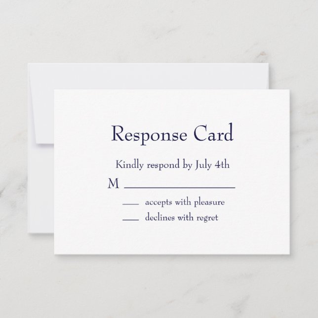 Bar clássico Mitzvah RSVP (Frente)