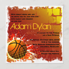 Bar de Basquete Mitzvah Convite