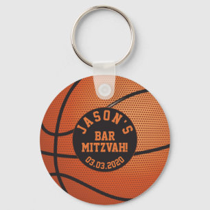 Bar de basquete Mitzvah Favor Chaveiro de Laranja