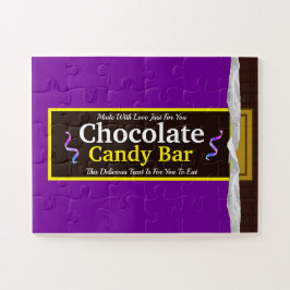 Bar de chocolate doce personalizado Quebra-cabeça