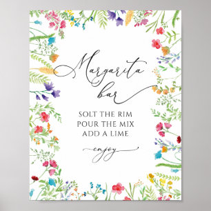 Bar de Margarita Poster de flor selvagem
