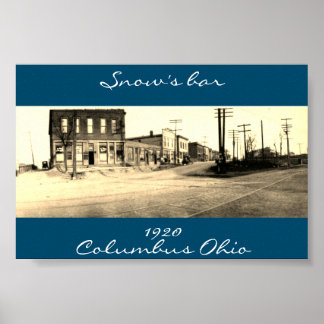 Bar de neve Columbus Ohio poster