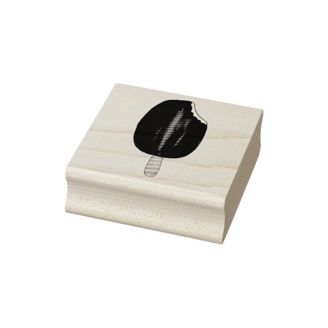 Bar de Sorvete com biscoito de chocolate Carimbo d (Carimbo)