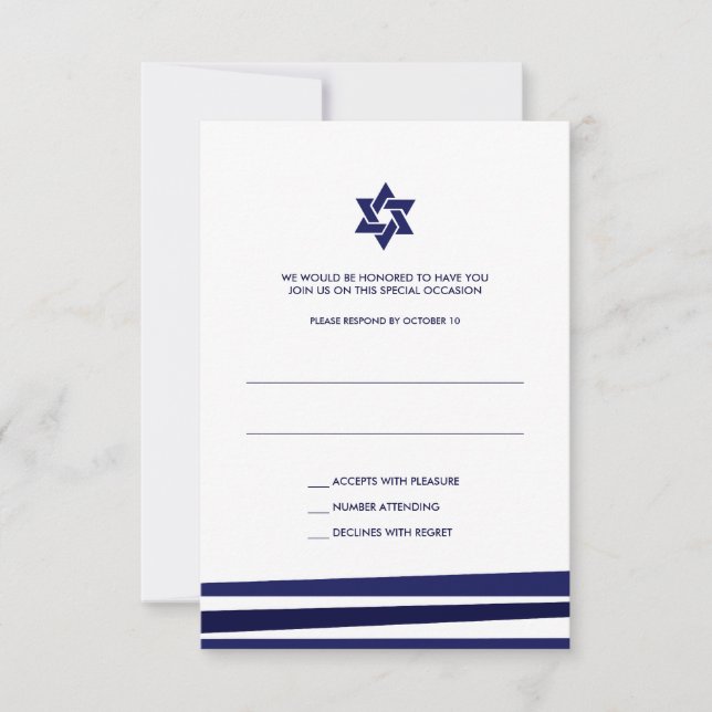 Bar de Tallit Mitzvah RSVP (Frente)