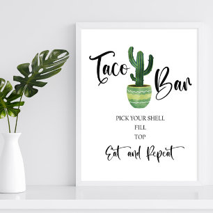 Bar do Cactus Taco - Sinal Poster